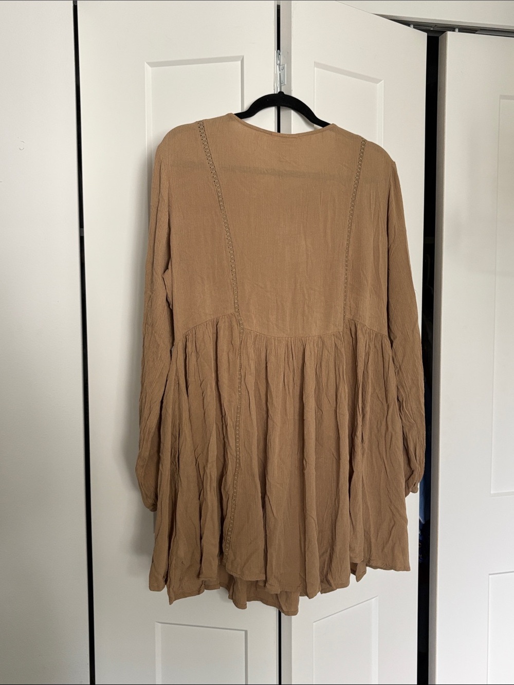 NWT [Bombay Paisley] Boho Embroidered Tassel A-Line Dress in Brown Women’s XL - Picture 9 of 13